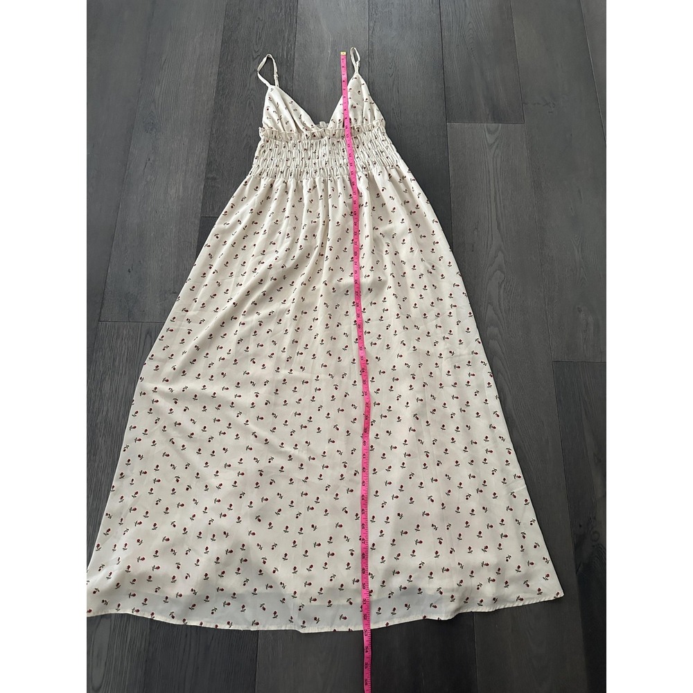 Princess Polly Dress Womens US 6 Small Ivory Floral Maxi Adjustable Strap Summer - Picture 7 of 12